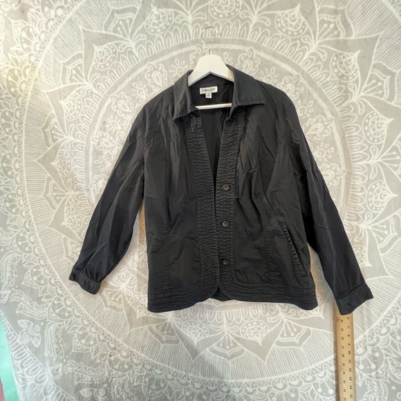 COLDWATER CREEK 1X BLACK BLAZER JACKET EUC WARM LAYER CUTE - Picture 5 of 15